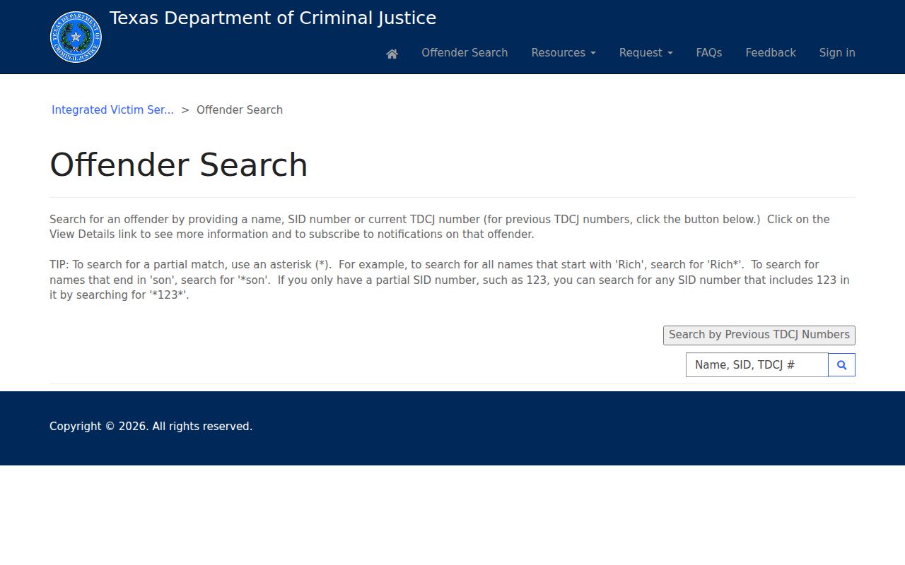 Haltom City resident lookup using Texas TDCJ offender search